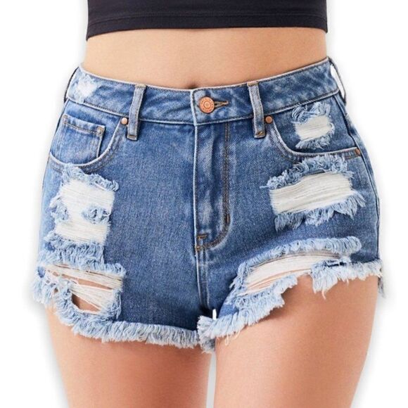 PacSun High Rise Festival Shorts - Picture 1 of 9